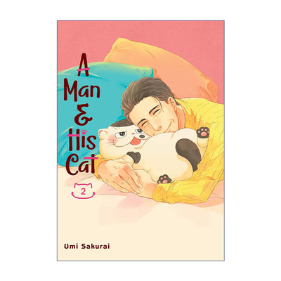 英文原版 A Man and His Cat 02 大叔与猫02 日本温馨日常治愈漫画 Umi Sakurai樱井海 英文版 进口英语原版书籍