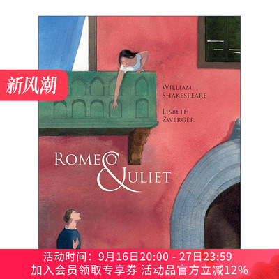 英文原版 Romeo & Juliet 罗密欧与朱丽叶 5-7岁儿童精装童话故事绘本 安徒生大奖得主绘本大师Lisbeth Zwerge 进口英语原版书籍