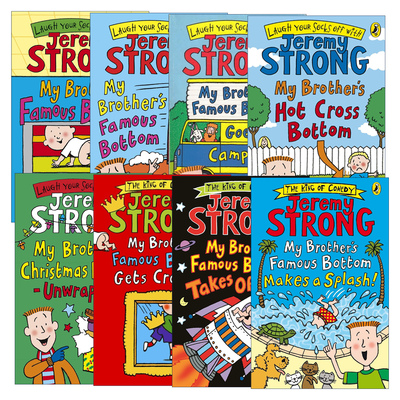 英文原版 My Brother's Famous Bottom 我的弟弟出了名1-8册 吉瑞米·斯特朗爆笑儿童小说 英文版 进口英语原版书籍