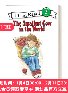英文原版 The Smallest Cow in the World 世界上最小的奶牛 I Can Read 3 汪培珽书单第三阶段 英文版 进口英语原版书籍