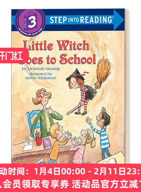 小女巫去上学 英文原版 Step into Reading 3 - Little Witch Goes to School 英文版 进口英语原版书籍