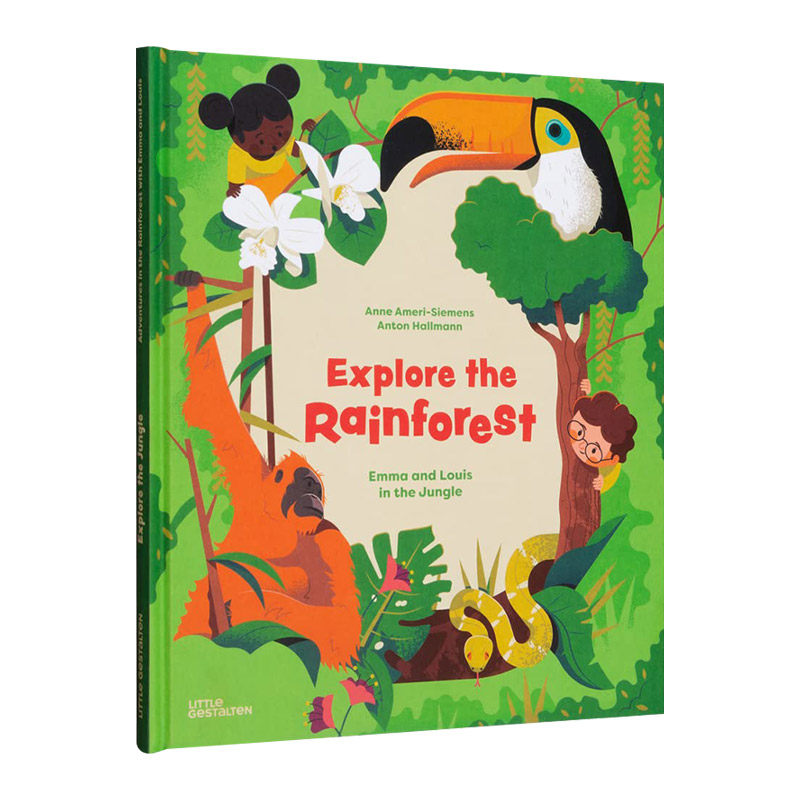 探索雨林 英文原版绘本 Explore the Rainforest 丛林中的艾玛和路易斯 3-6岁儿童绘本 英文版 进口英语原版书籍