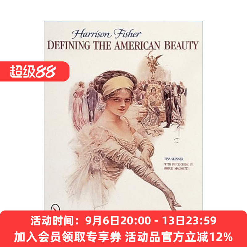 英文原版 Harrison Fisher 美国时尚插画艺术家哈里森·费舍尔作品集 定义美国丽人 Tina Skinner 英文版 进口英语原版书籍