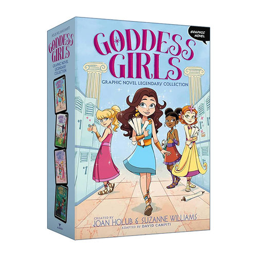 女神女孩们 1-4册套装 英文原版小说 Goddess Girls Graphic Novel Legendary Collection 漫画版 英文版 进口英语原版书籍