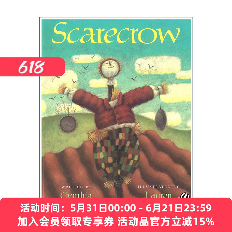 英文原版 Scarecrow 稻草人 凯迪克奖作家Cynthia Rylant 想念梅姨 英文版 进口英语原版书籍