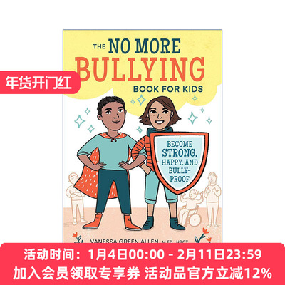 不再受欺凌  英文原版 The No More Bullying Book for Kids 帮助8至12岁的孩子建立自信地应对欺凌的技能和韧性 进口英语原版书籍