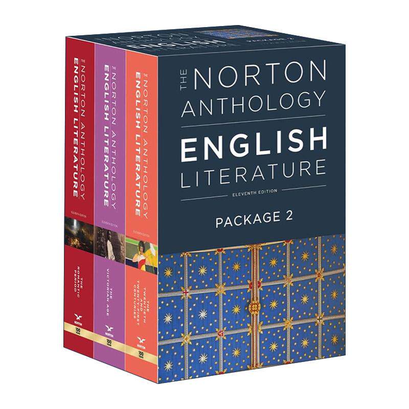 英文原版 诺顿英国文学精选集 第11版 3册套装2 The Norton Anthology of English Literature 从浪漫主义时期到二十一世纪 英文版