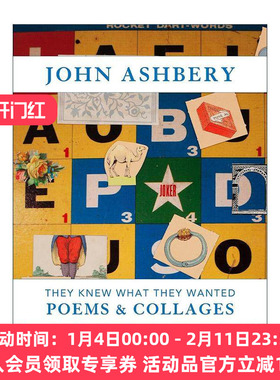 英文原版 John Ashbery 约翰·阿什贝利 他们知道自己想要什么 拼贴画和诗歌集 精装 英文版 进口英语原版书籍