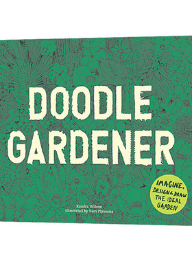 英文原版 Doodle Gardener 创意涂色书 花园涂鸦 想象、设计和绘制理想花园 英文版 进口英语原版书籍