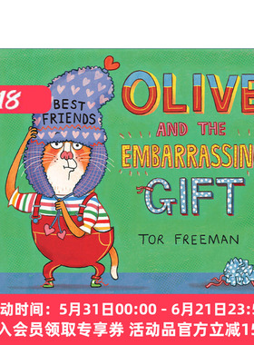 奥利弗和尴尬的礼物  英文原版 Olive and the Embarrassing Gift 儿童精装友谊绘本 Tor Freeman 英文版 进口英语原版书籍