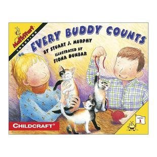 Counts 书籍 Level 进口英语原版 英文版 数学启蒙绘本1级 Buddy Every Mathstart 英文原版