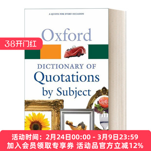 英文原版 Oxford Dictionary of Quotations by Subject 牛津学科引语词典 英文版 进口英语原版书籍