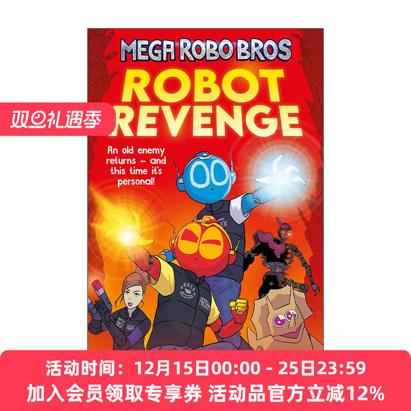 英文原版 Mega Robo Bros 3 Robot Revenge 超级机器兄弟3 机器人复仇 Neill Cameron少儿漫画 英文版 进口英语原版书籍