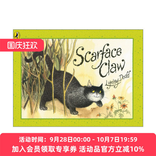 英文原版 Scarface Claw 疤面猫 新西兰作家Lynley Dodd经典儿童绘本 英文版 进口英语原版书籍
