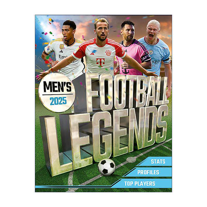 英文原版 Men's Football Legends 2025 男子足球传奇明星 儿童运动人物传记科普百科读物 英文版 进口英语原版书籍