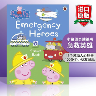 英文原版 Peppa Pig: Emergency Heroes Sticker Book 小猪佩奇贴纸书 急救英雄 英文版 进口英语原版书籍
