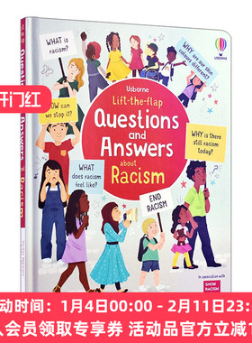 英文原版 Usborne Lift-the-Flap Questions and Answers about Racism 你问我答科普翻翻书 种族主义 英文版 进口英语原版书籍