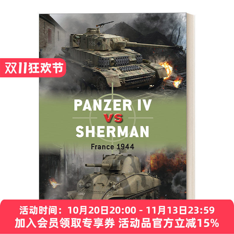 四号坦克对战谢尔曼 英文原版 Panzer IV vs Sherman 对战历史 英文版 进口英语原版书籍