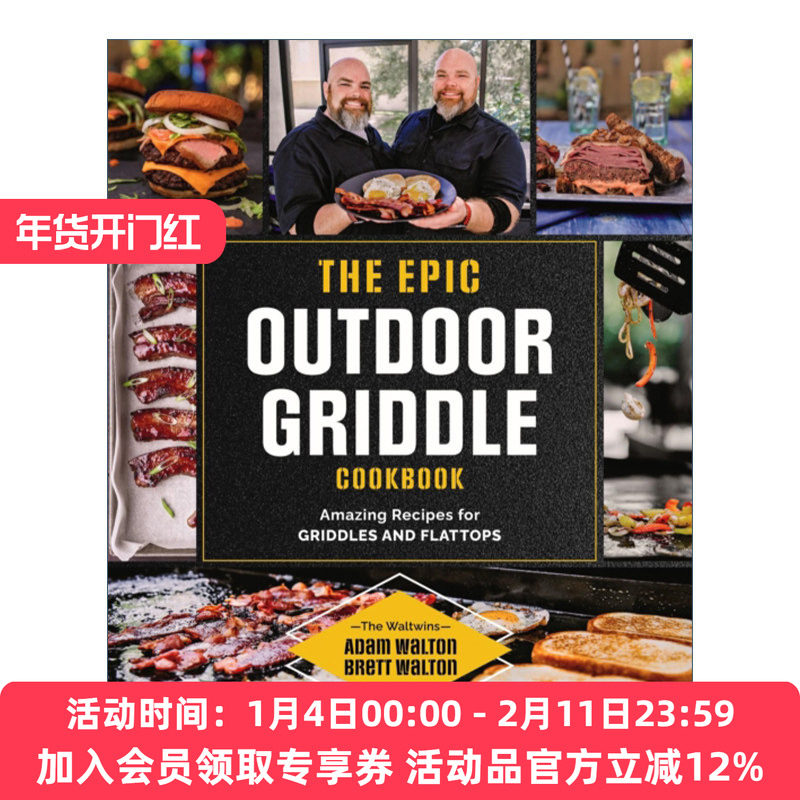 户外干锅和平底锅的绝妙食谱  英文原版 The Epic Outdoor Griddle Cookbook 英文版 进口英语原版书籍
