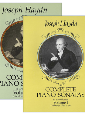 英文原版 Complete Piano Sonatas 钢琴奏鸣曲完整集 2册 约瑟夫·海顿 英文版 进口英语原版书籍