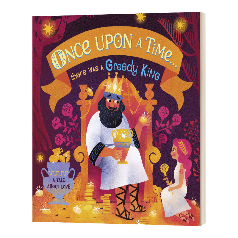 很久以前有个贪婪的国王 英文原版 Once Upon A Time... there was a Greedy King 绘本 英文版 进口英语原版书籍