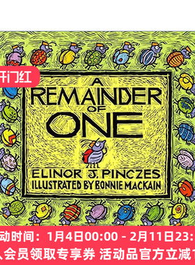 英文原版 A Remainder of One 孤单的阿乔 数学图画书 埃莉诺·皮赛兹 英文版 进口英语原版书籍