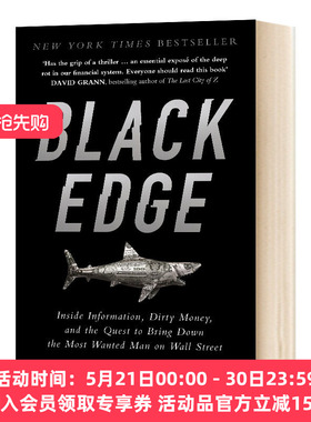 英文原版小说 Black Edge 黑色优势 内幕消息 脏钱和追踪华尔街头号黑手 英文版 进口英语原版书籍