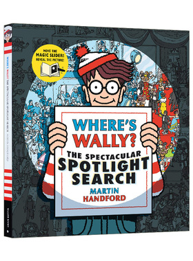 英文原版 Where's Wally? The Spectacular Spotlight Search 沃利在哪儿?引人注目的焦点搜索  精装 英文版 进口英语原版书籍