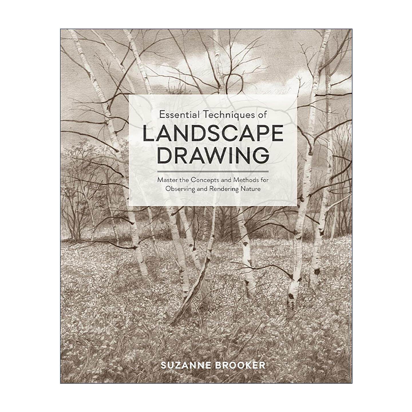 英文原版Essential Techniques of Landscape Drawing风景画的基本技巧 掌握观察与呈现自然的概念和方法 绘画指南Suzanne Brooker