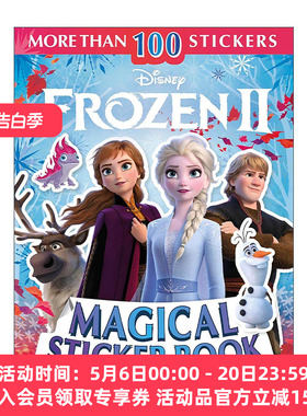 英文原版 Disney Frozen 2 Magical Sticker Book 冰雪奇缘2 魔法贴纸 迪士尼动画电影周边 英文版 进口英语原版书籍