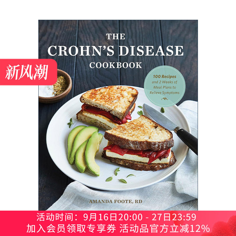 英文原版 The Crohn's Disease Cookbook 克罗恩病食谱 缓解症状的100个食谱和2周膳食计划 Amanda Foote RD 进口英语原版书籍