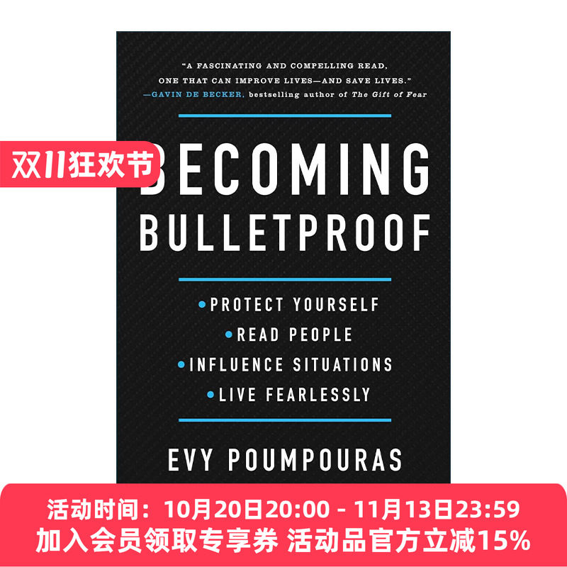 刀枪不入 英文原版 Becoming Bulletproof 提升心理素质面对各种挑战 精装 前特勤局特工Evy Poumpouras 英文版 进口英语原版书籍
