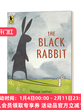 英文原版 The Black Rabbit 黑色的兔子 3-7岁儿童友谊主题动物绘本 Philippa Leathers 英文版 进口英语原版书籍