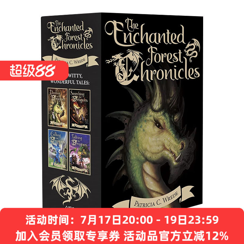 魔法森林4册盒装 英文原版 The Enchanted Forest Chronicles 奇幻魔法小说 英文版 进口英语原版书籍