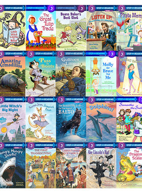 【99选5】华研原版绘本 美国企鹅兰登经典分级读物 第3阶段 英文原版 Step into Reading 3 吴敏兰推荐书单 进口英语原版书籍