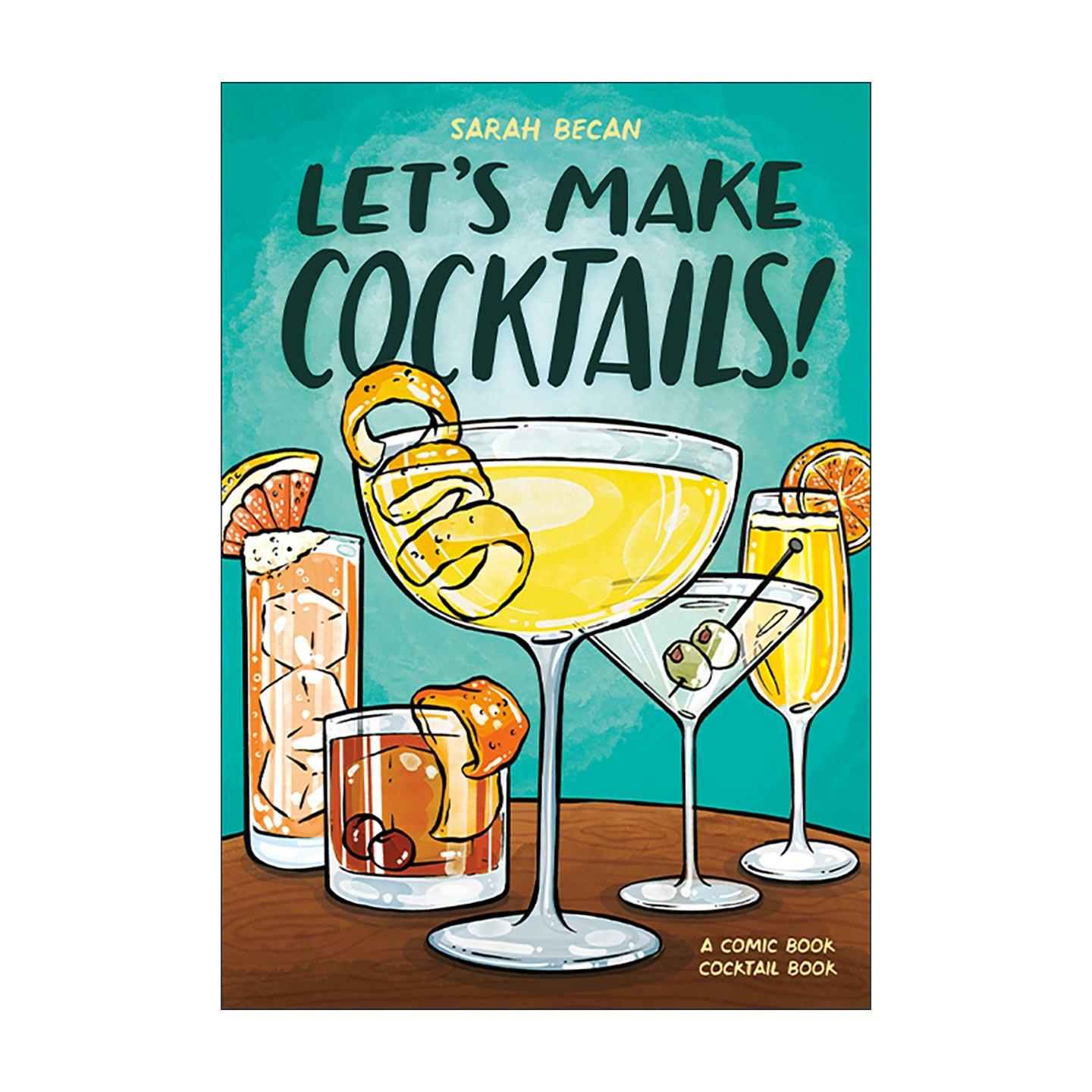 英文原版 Let's Make Cocktails 让我们调制鸡尾酒吧 漫画插图实用指南 英文版 进口英语原版书籍