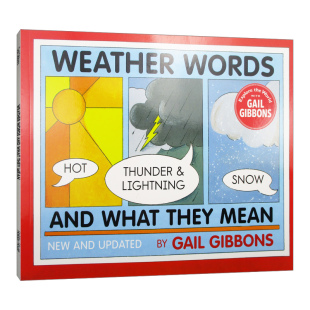英文原版 新版 They and 英文版 盖尔吉本斯 Words 关于天气 书 Mean Weather What