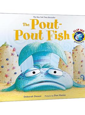 英文原版 The Pout-Pout Fish The Worry-Worry Whale and the Classroom Jitters 噘嘴鱼与发愁鲸2合1 儿童图画书 英文版