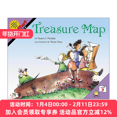 英文原版 Mathstart Level 3 Treasure Map 数学启蒙绘本3级 英文版 进口英语原版书籍