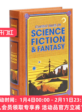英文原版 Classic Tales of Science Fiction Fantasy 经典科幻与奇幻小说 经典皮革精装 英文版 进口英语原版书籍
