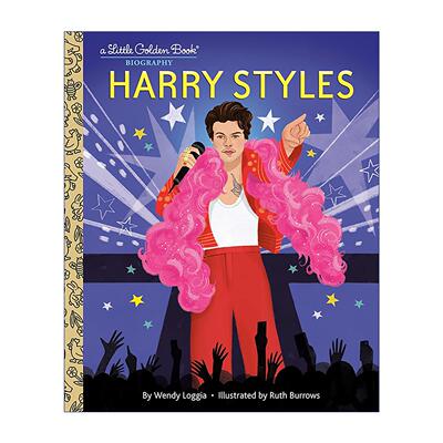 英文原版 Harry Styles A Little Golden Book Biography 哈里·斯泰尔斯 儿童传记绘本 兰登书屋精装小金书 进口英语原版书籍