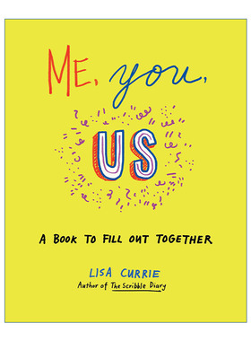 我  你 我们 英文原版 Me You Us 互动休闲娱乐涂色书 剪贴簿手工制作 Lisa Currie 英文版 进口英语原版书籍