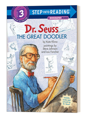 华研原版 英文原版 Step into Reading 3 Dr. Seuss the Great Doodler 伟大的涂鸦 英文版 进口英语原版书籍
