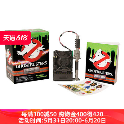 捉鬼敢死队周边 英文原版 Ghostbusters Proton Pack and Wand 英文版 进口英语原版书籍