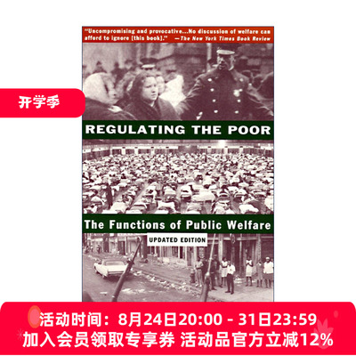 英文原版 Regulating the Poor 监管穷人 公共福利的功能 社会学 Frances Fox Piven 英文版 进口英语原版书籍