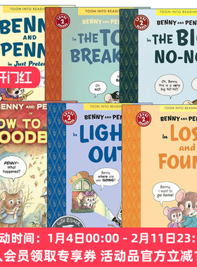 英文原版 Benny and Penny TOON Level 2 本尼和佩妮系列6册 儿童英语漫画绘本第2级 苏斯博士绘本奖得主Geoffrey Hayes 进口书籍