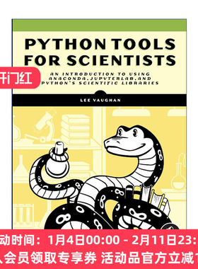 给科学家的Python工具 英文原版 Python Tools for Scientists 使用Anaconda JupyterLab和Python科学库导论 英文版 进口书籍