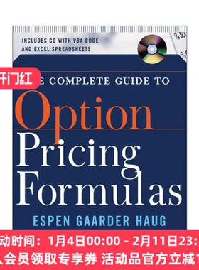 英文原版 The Complete Guide to Option Pricing Formulas 期权定价公式完全指南 精装第2版 英文版 进口英语原版书籍
