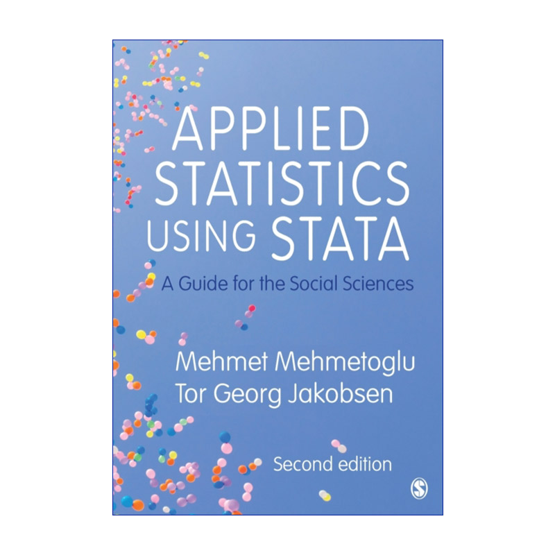 统计分析 英文原版 Applied Statistics Using Stata Stata 社会科学应用指南 英文版 进口英语原版书籍
