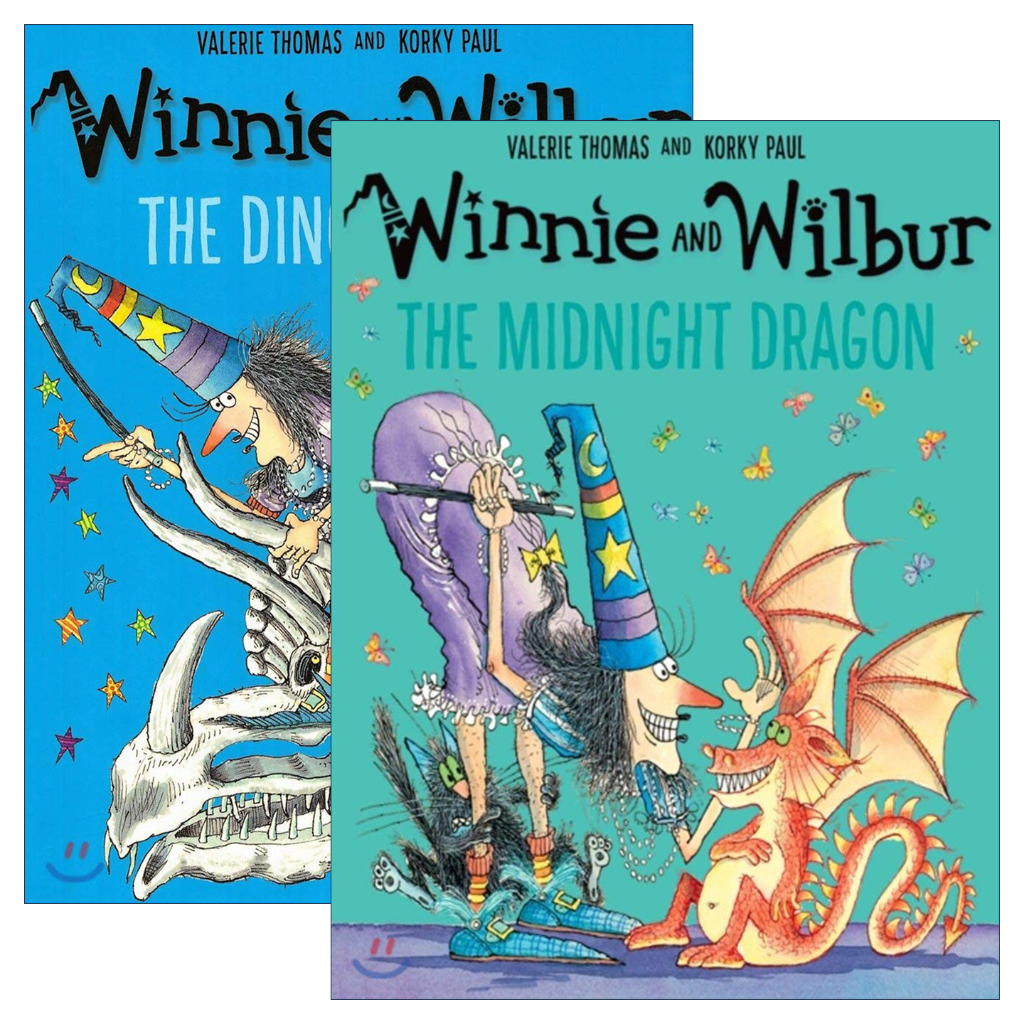 英文原版 Winnie and Wilbur 女巫温妮与黑猫威尔伯 午夜龙/恐龙日2册 儿童魔法主题绘本 英文版 进口英语原版书籍